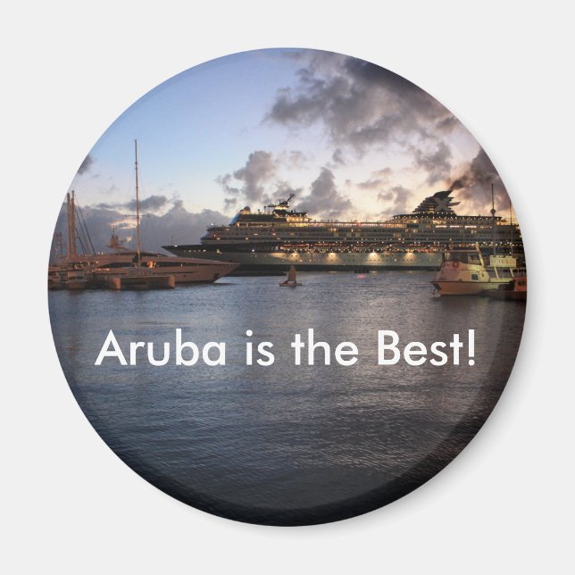 Aruba ist das Beste! Magnet (Vorne)