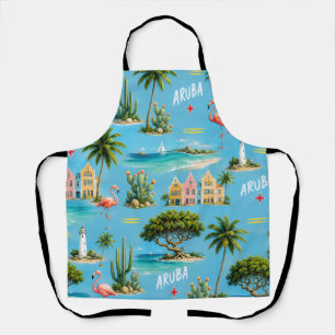 Aruba Karibik Insel Leuchtturm Reise Souvenir Schürze