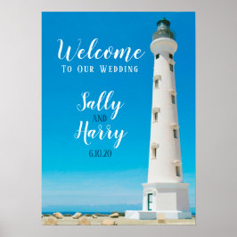 Aruba Lighthouse Hochzeit in Urlaubsort Personalis Poster