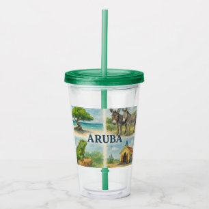 Aruba Multiview-Aquarell Acryltrinkbecher