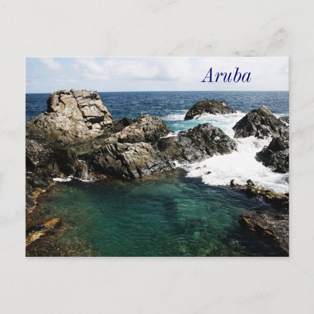 Aruba, Naturbecken Postkarte (Vorderseite)