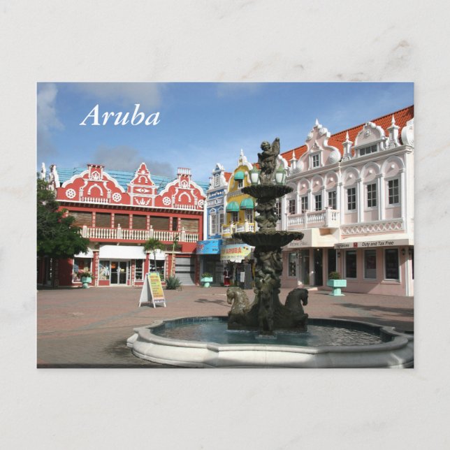 Aruba, Oranjestad Postkarte (Vorderseite)
