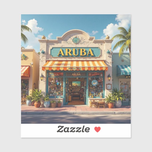 Aruba Shop Aufkleber (Blatt)