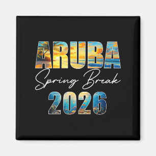 Aruba Spring Break 2026 Sommerferien Strand Magnet