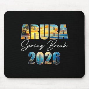 Aruba Spring Break 2026 Sommerferien Strand Mousepad