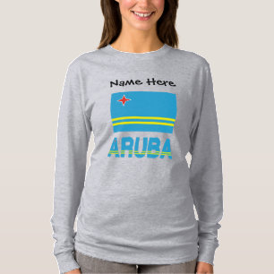 Aruba und Arubanische Flagge Personalisiert T-Shirt