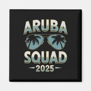 Aruba Urlaub Squad 2025 Matching Family Vacation Magnet
