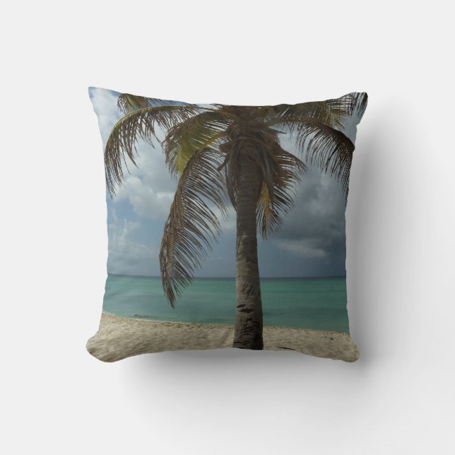 Aruban Beach I Beautiful Nature Szene Kissen (Vorderseite)