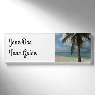 Aruban Beach I Beautiful Nature Szene Namenschild