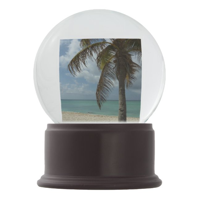Aruban Beach I Beautiful Nature Szene Schneekugel (Vorderseite)