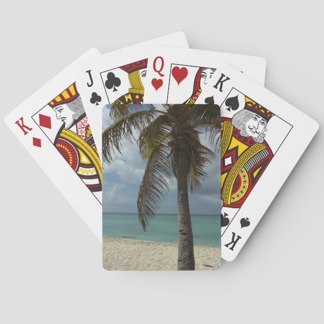 Aruban Beach I Beautiful Nature Szene Spielkarten (Rückseite)