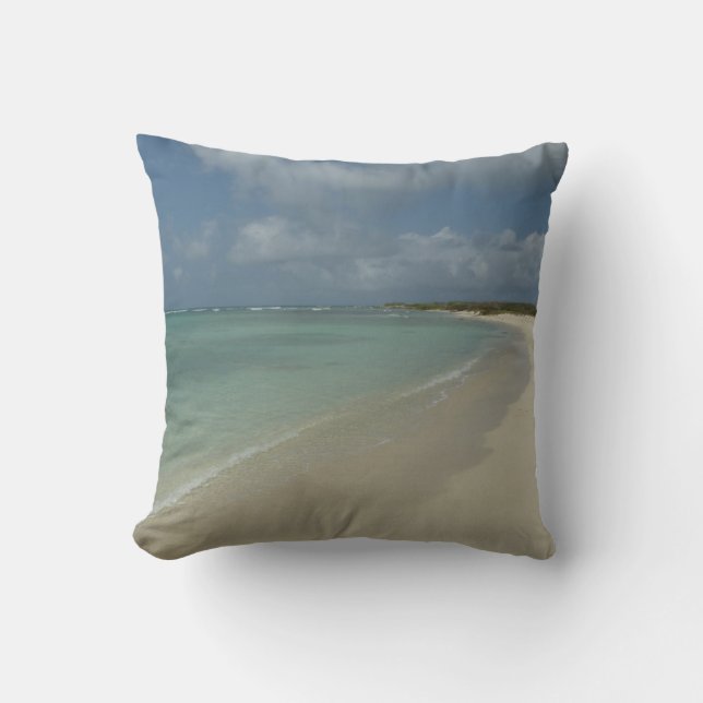 Aruban Beach II Schöne Landschaft Kissen (Vorderseite)