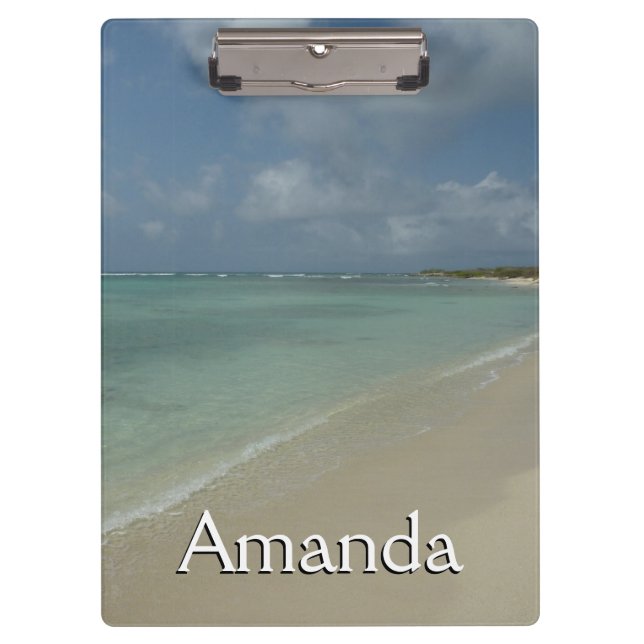 Aruban Beach II Schöne Landschaft Klemmbrett (Vorderseite)