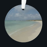 Aruban Beach II Schöne Landschaft Ornament<br><div class="desc">Manchmal will man einfach, an einen warmen und tropischen Ort zu gelangen, und dieses Bild fasst das Erlebnis zusammen. Diese tropische Szene zeigt den weißen Sandstrand von Aruba. Karo in unserem Shop für schönere Fotos von karibischen Stränden. Dieses Bild ist auch als Widescreen-Tapete "Aruban Beach II" von MLeWallpapers.com zu sehen....</div>