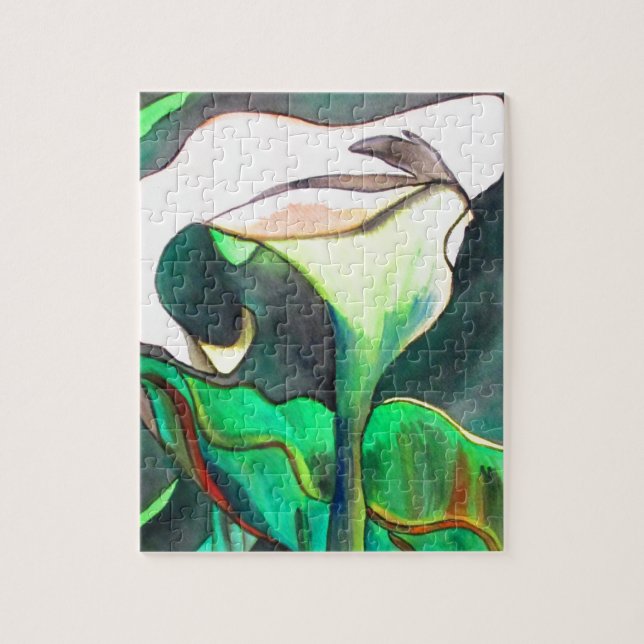 Arum Lily Aquarellmalerei (Vertikal)