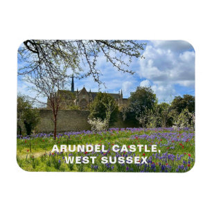 Arundel Castle im Frühjahr, West Sussex Magnet