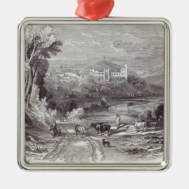Arundelschloss und -stadt silbernes ornament (Vorne)