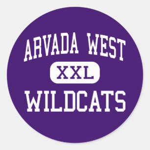Arvada West- Wildkatzen - hohes - Arvada Colorado Runder Aufkleber