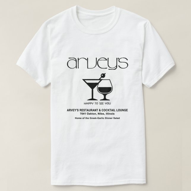 Arvey's Restaurant & Cocktail Lounge, Niles, IL T-Shirt (Design vorne)