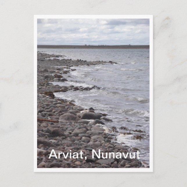 Arviat Nunavut Shoreline Postcard Postkarte (Vorderseite)