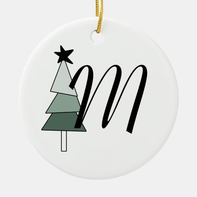 Árvore de Natal Pinheiro Estilo Rústico Bauernhof Keramik Ornament (Vorne)