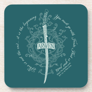 ARWEN™ Elben-Schwert Zitat Getränkeuntersetzer