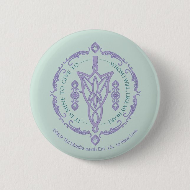 ARWEN™ Evenstar Zitat-Grafik Button (Vorderseite)