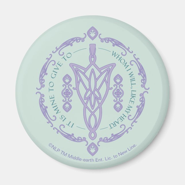 ARWEN™ Evenstar Zitat-Grafik Magnet (Vorne)