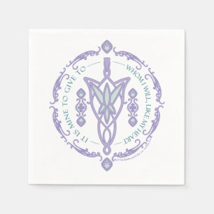 ARWEN™ Evenstar-Zitat-Grafik Serviette