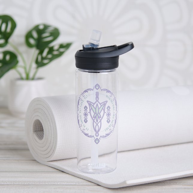 ARWEN™ Evenstar Zitat-Grafik Trinkflasche (Yoga)
