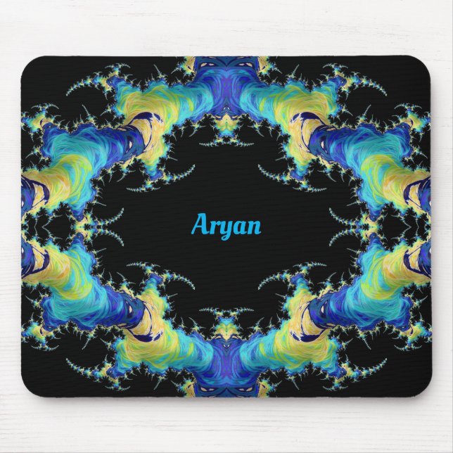ARYAN ~ Strange 3D Muster ~ Personalisiert Mousepad (Vorne)