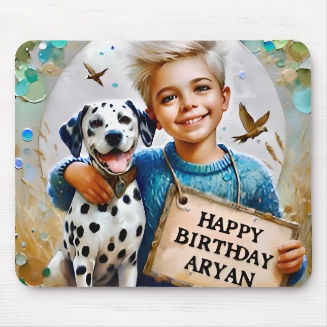 ARYAN ~ und sein Dalenhund ~ Mousepad (Vorne)