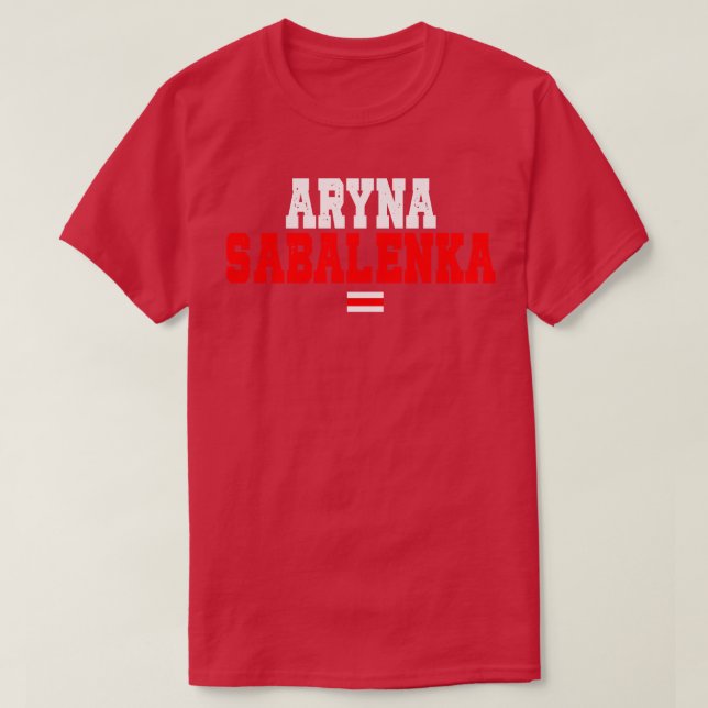 Aryna Sabalenka Belarussisch Tennis Player TShirt (Design vorne)