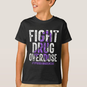 Arzneimittel Überdosierung Lila Ribbon Opioid Über T-Shirt