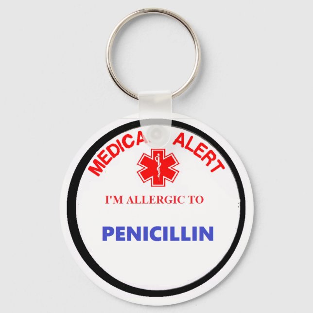 Arzneimittelallergie Penicillin Schlüsselanhänger (Vorderseite)
