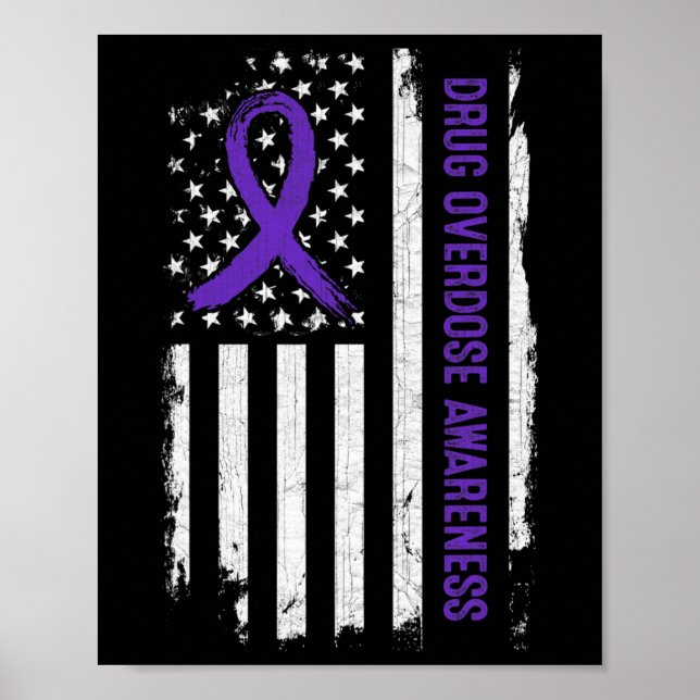 Arzneimittelüberdosierung - Amerikanische Flagge - Poster (Vorne)