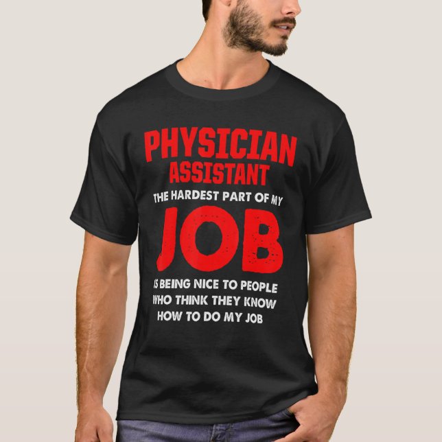 Arzt Assistant Nice Certified Pa T-Shirt (Vorderseite)