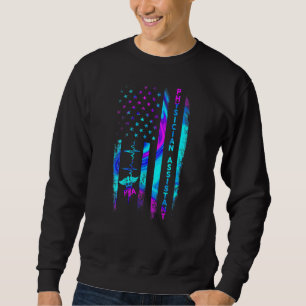 Arzt Assistenzärztin US Flagge Amerikanische Unabh Sweatshirt
