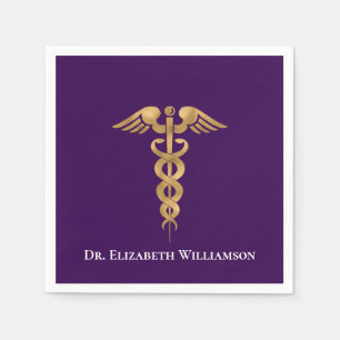 Arzt Caduceus Serviette