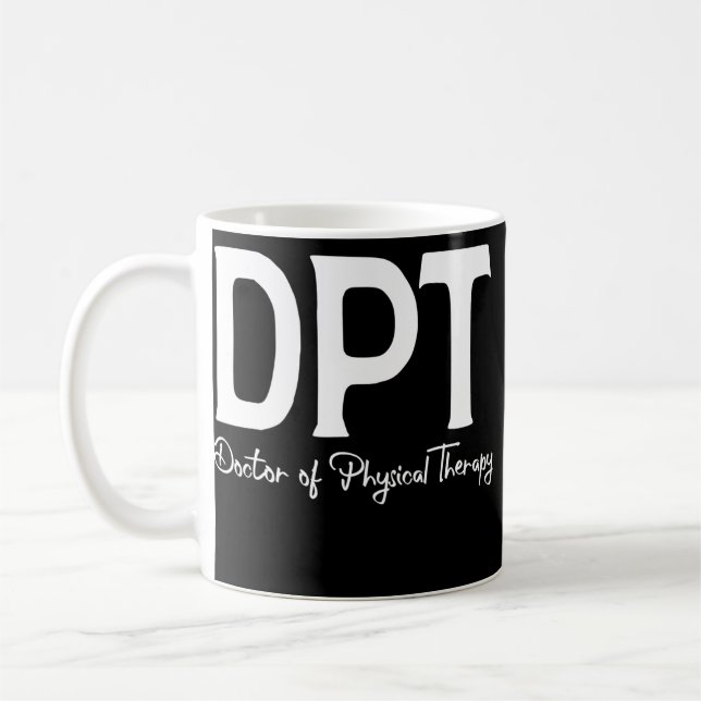 Arzt für Physikalische Therapie DPT Abschluss Männ Kaffeetasse (Links)