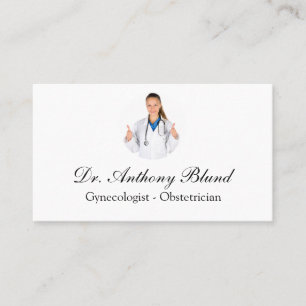 Arzt Geburtshilfe Gynäkologe OBGYN Business Ca Visitenkarte
