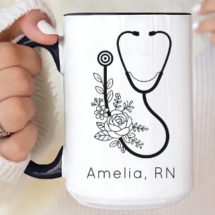 Arzt Krankenschwester Benutzerdefinierter Mitarb Kaffeetasse