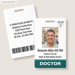 Arzt Krankenschwester ID-Ausweis Foto Logo Arzt Gr Ausweis