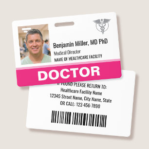 Arzt Krankenschwester ID-Ausweis Foto Logo Modern Ausweis