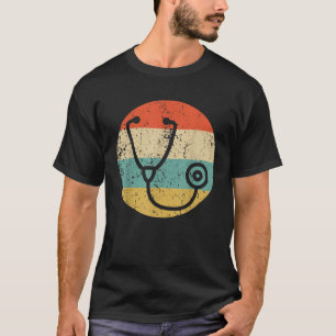 Arzt Krankenschwester Vintage Retro Stethoskop T-Shirt
