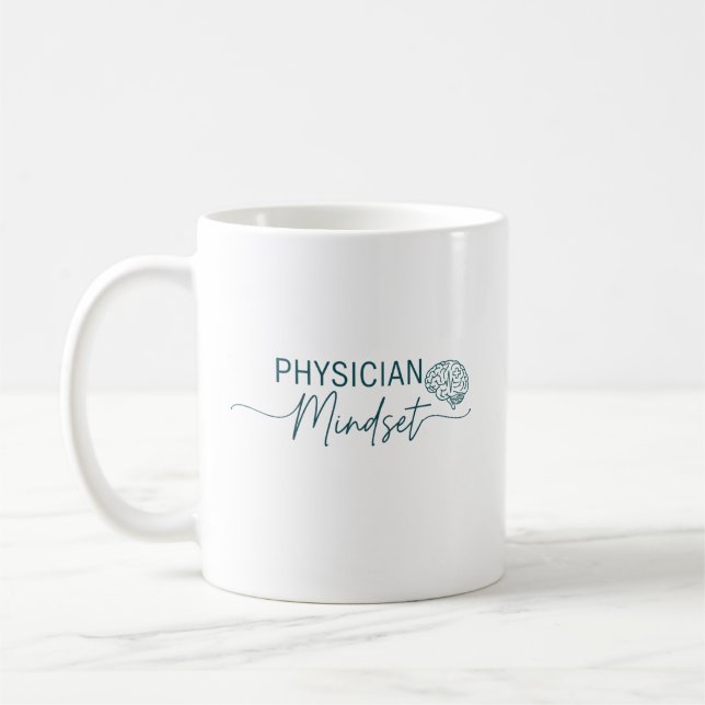 Arzt-Mentalität Kaffeetasse (Links)