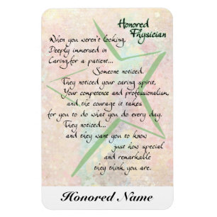 Arzt (oder Doktor)Danke an ein Wertungsmagazin Magnet