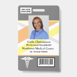 Arzt- oder Krankenschwester-Name-Badge-Scanner-Cod Ausweis