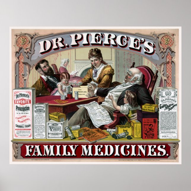 ARZT PIERCE - FAMILIENMEDIZIN 1874 POSTER (Vorne)
