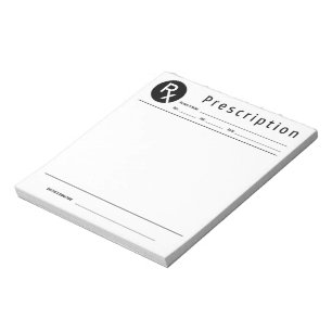 Arzt Rezept Notizblock – Editierbare Arzt RX